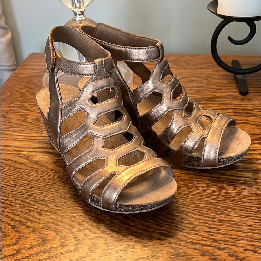 Dansko Rose Gold Sandals, Size 37